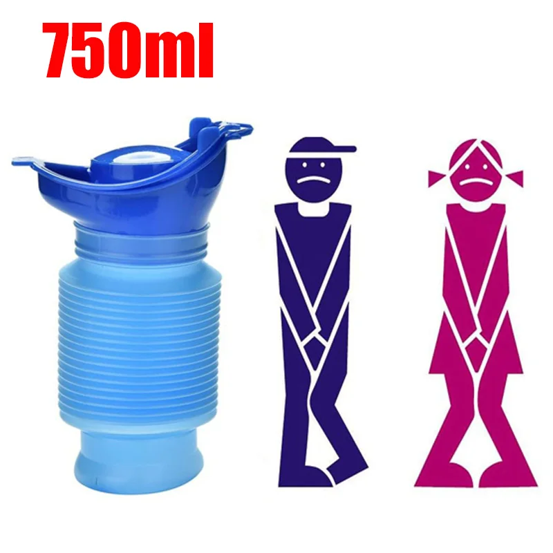 Kids Outdoor Urinal - 750ml Adult Urinal Portable Shrinkable Personal