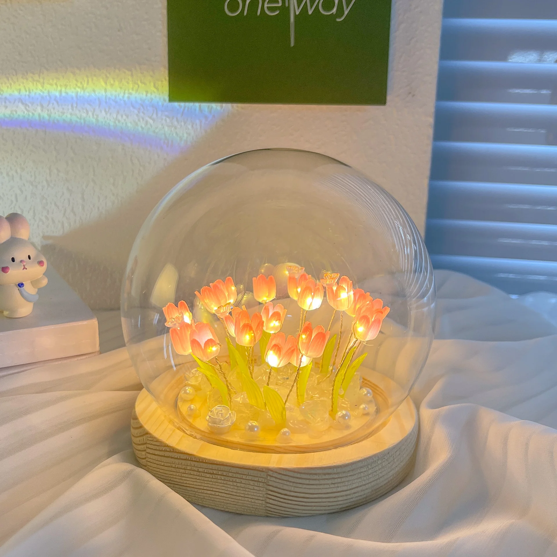 Kids Outdoor Movie Night - LED DIY Handmade Mini Tulip Night