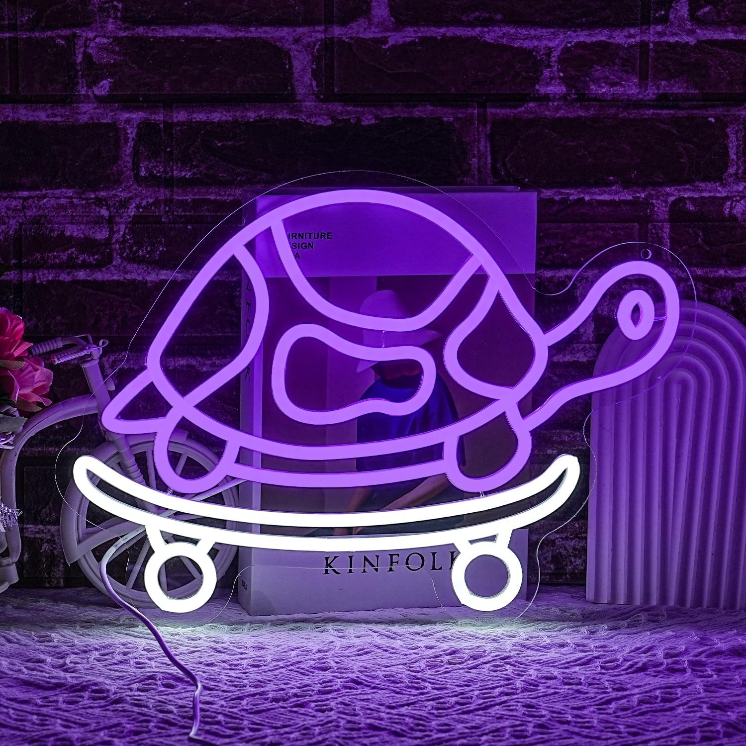 Kids Outdoor Zoo - Turtle Neon Sign USB Powered LED