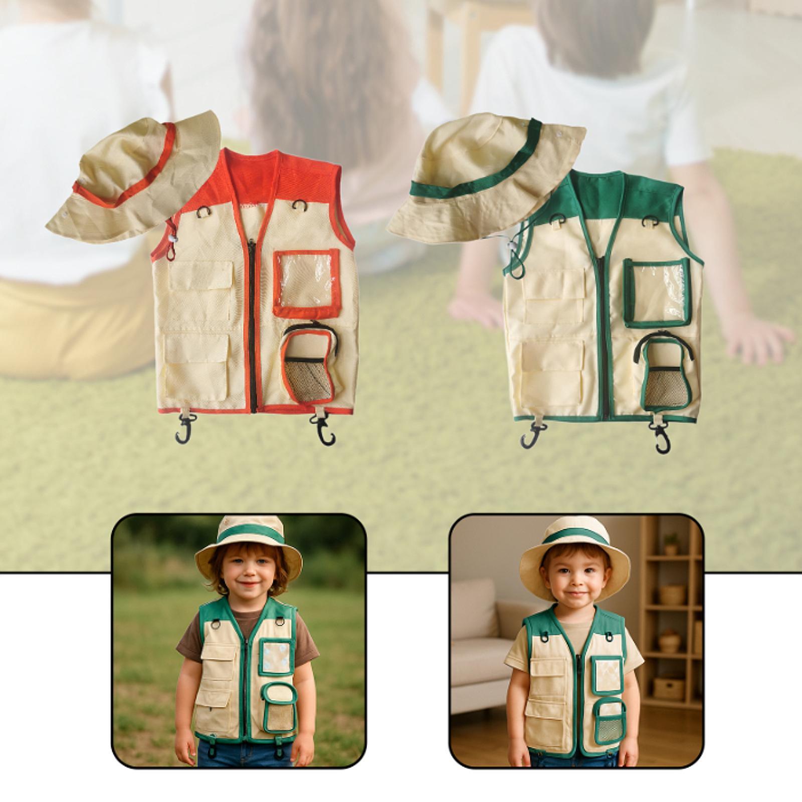 Kids Outdoor Zoo - Kids Explorer Vest and Hat for