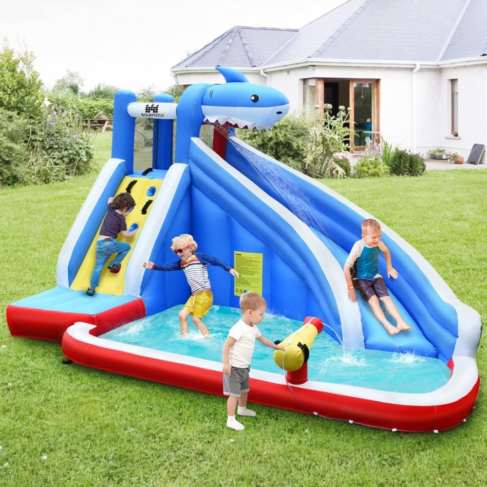 Kids Outdoor Water Park - US Shipped Inflatable Water Slide, Hippo