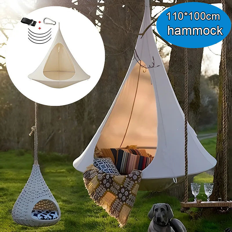 Kids Outdoor Lawn Chair - Outdoor Waterproof Hammock Double Cacoon Hanging