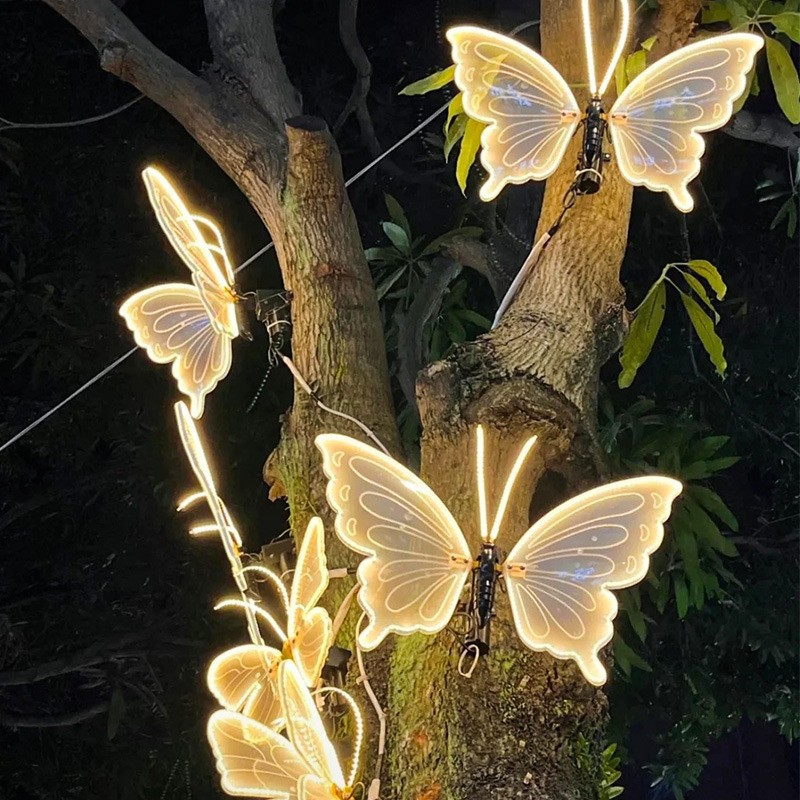 Kids Outdoor Movie Night - Generic Realistic Led Butterfly Lights Waterproof