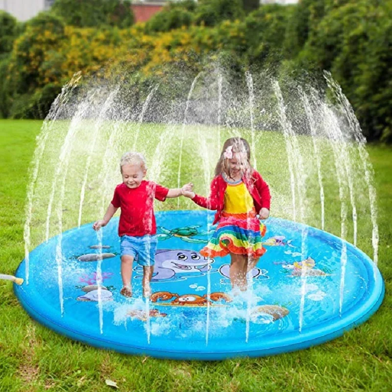 Slip Slide Water Mat - 100/170cm Kids Inflatable Water Splash Play