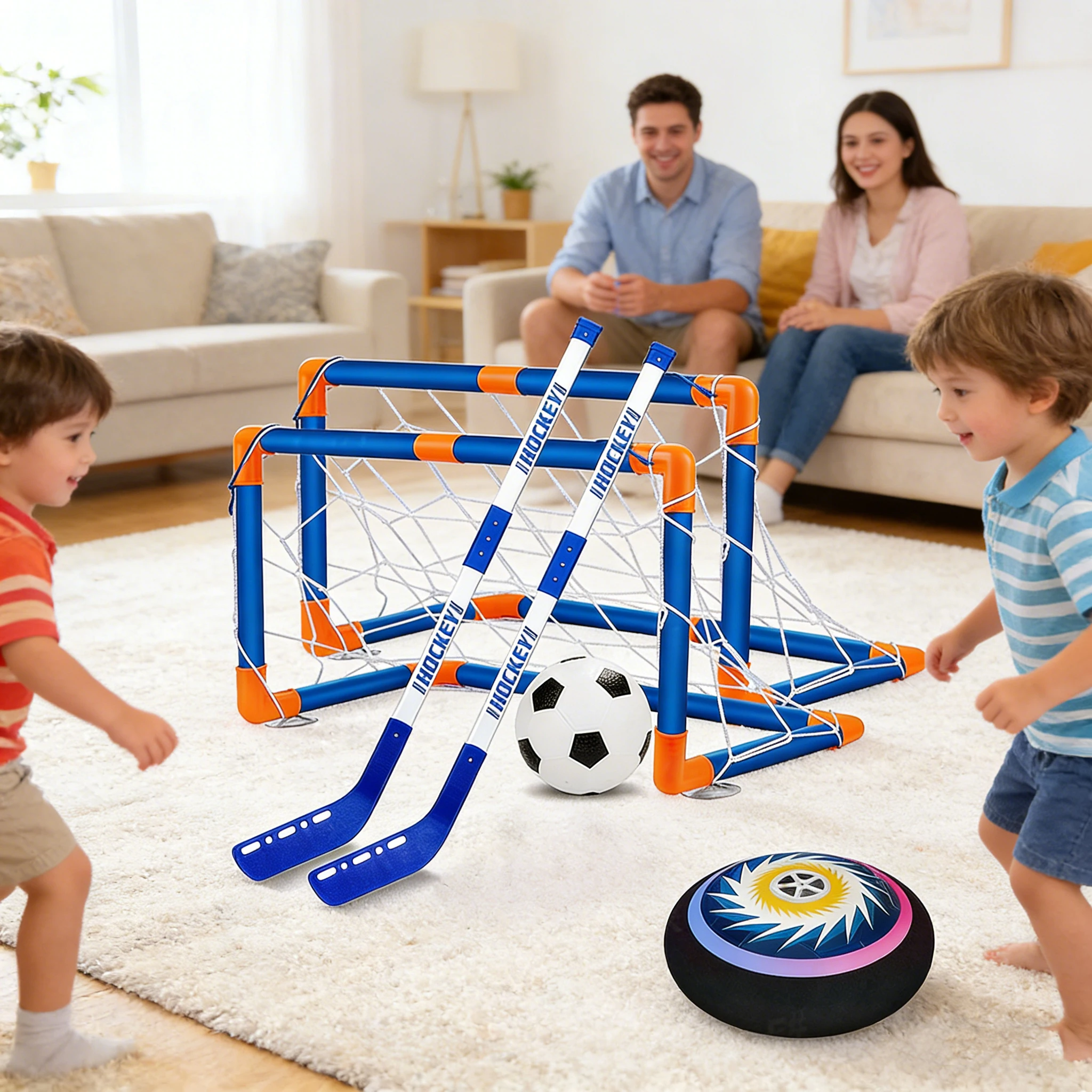 Kids Outdoor Hockey Set - Kids Air Hockey Set Power Hover