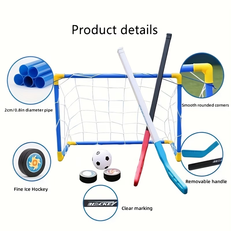2 in 1 Kids Hockey & Soccer Go - Kids Outdoor Hockey Sticks 评论和价格