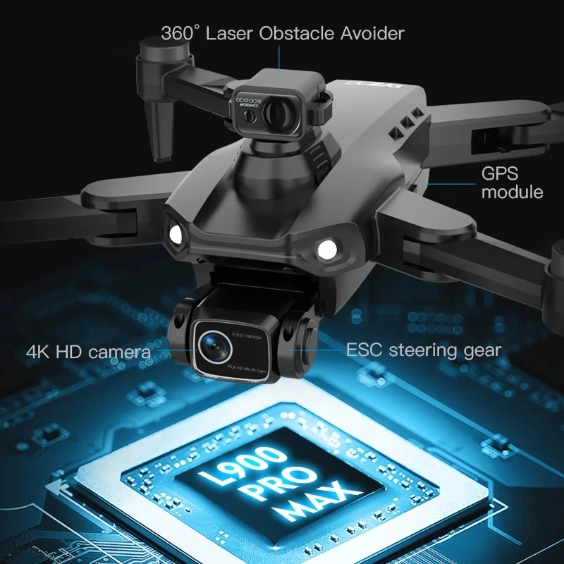 L900 Pro MAX GPS Drone 4K Prof - Kids Outdoor Toy Storage 评论和价格