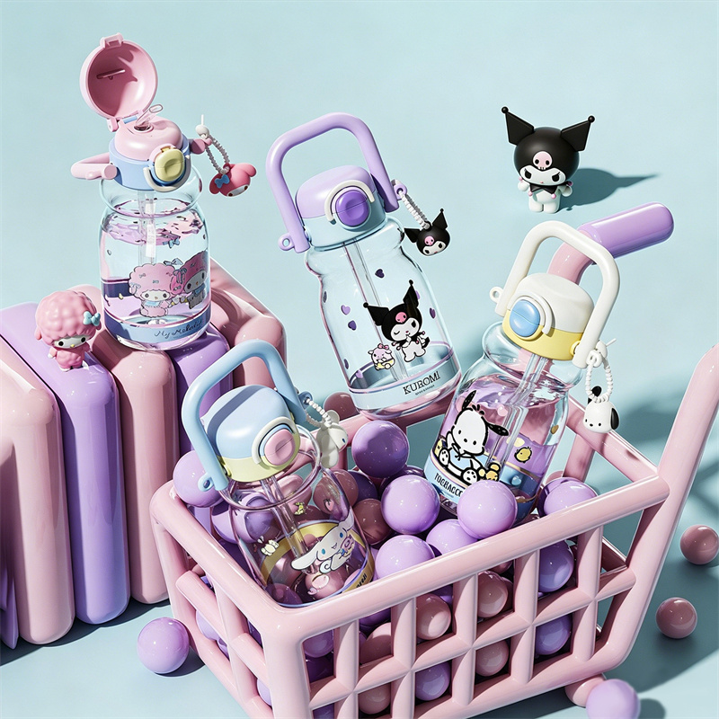 X&W Sanrio Kuromi Water Cup 65 - Outdoor Kid Friendly 评论和价格