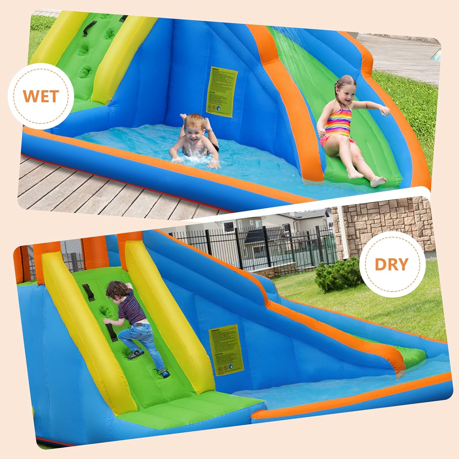 Giant Inflatable Water Park Bo - Kids Outdoor Water Park 评论和价格