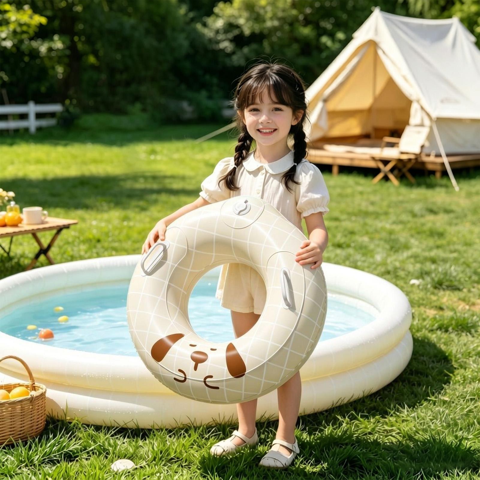 Pool Rings For Kids Press Infl - Kids Outdoor Loungers 评论和价格