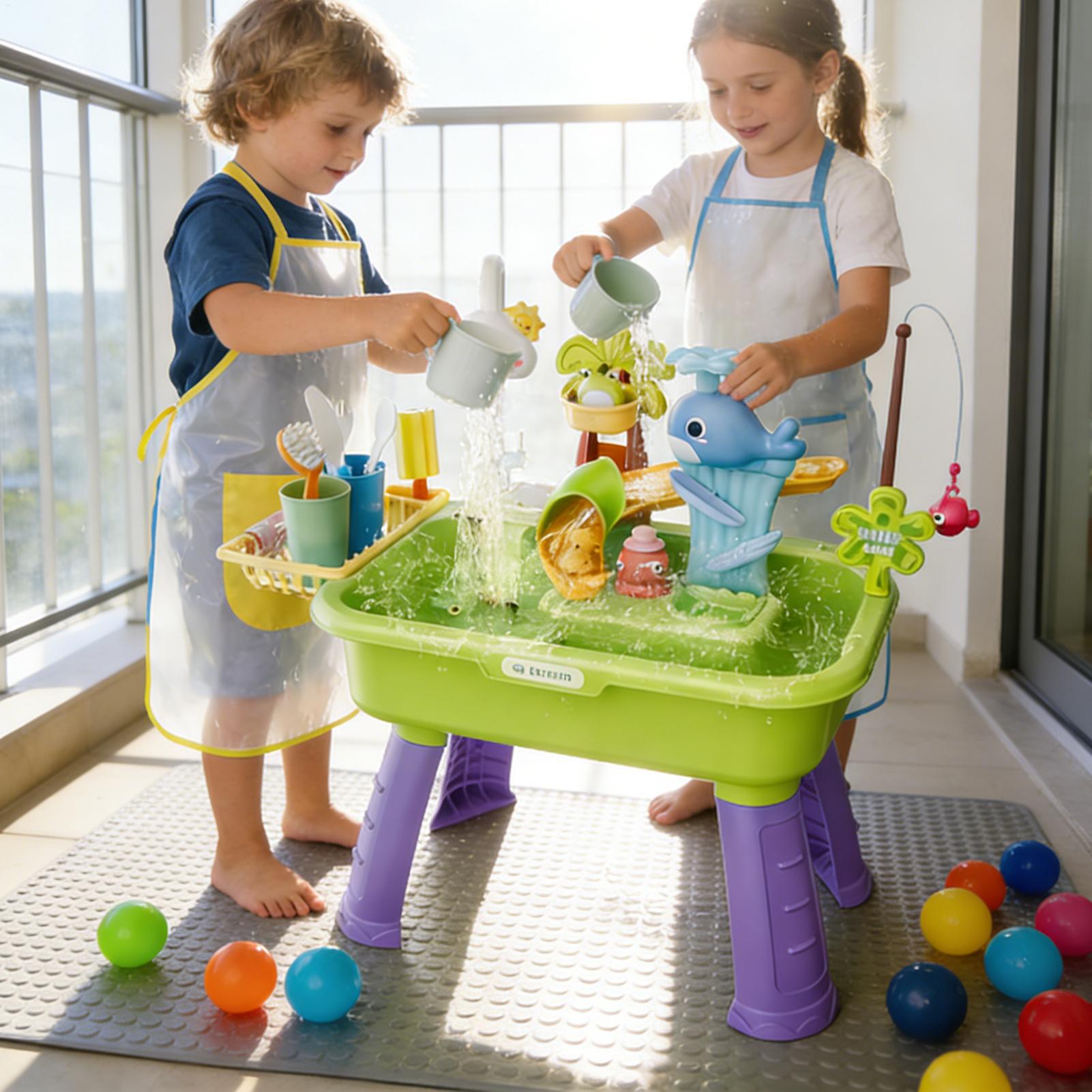 Children's Kitchen Toys Electr - Kids Outdoor Water Play Table 评论和价格