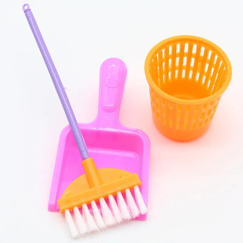 9PCS Miniature Doll House Clea - Kids Outdoor Broom 评论和价格