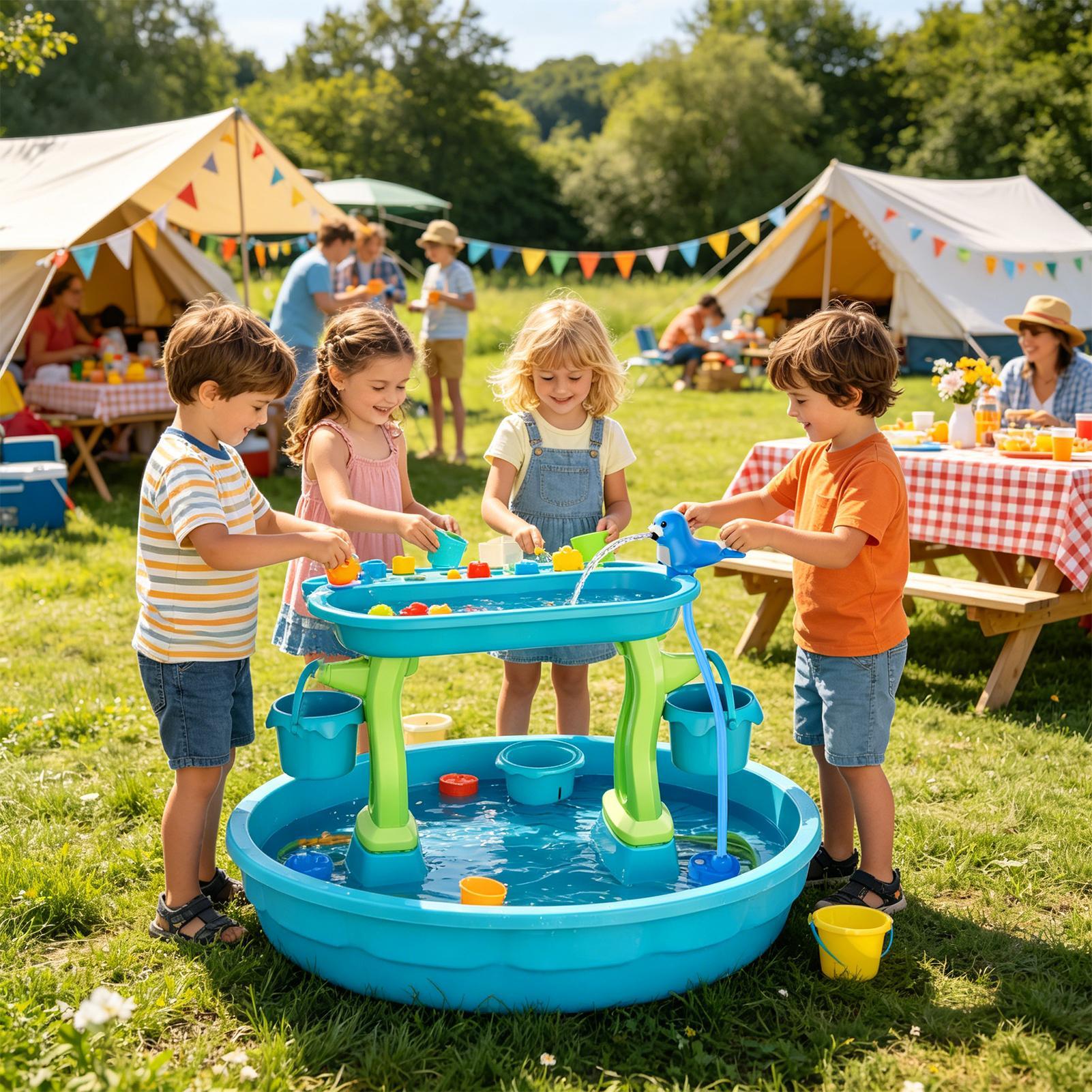 Rechargeable Water Table Spray - Kids Outdoor Water Play Table 评论和价格