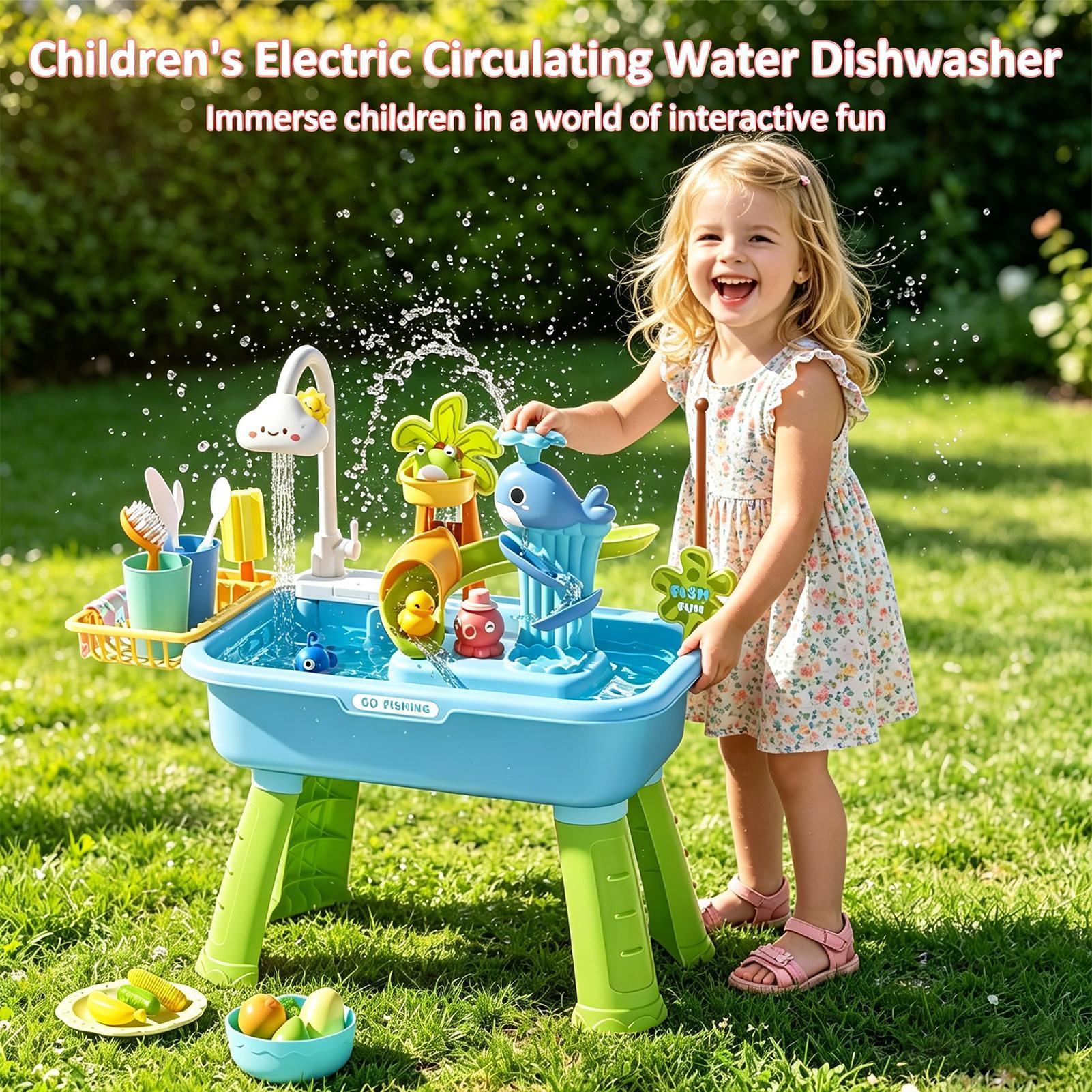 Children's kitchen toys electr - Kids Outdoor Water Play Table 评论和价格