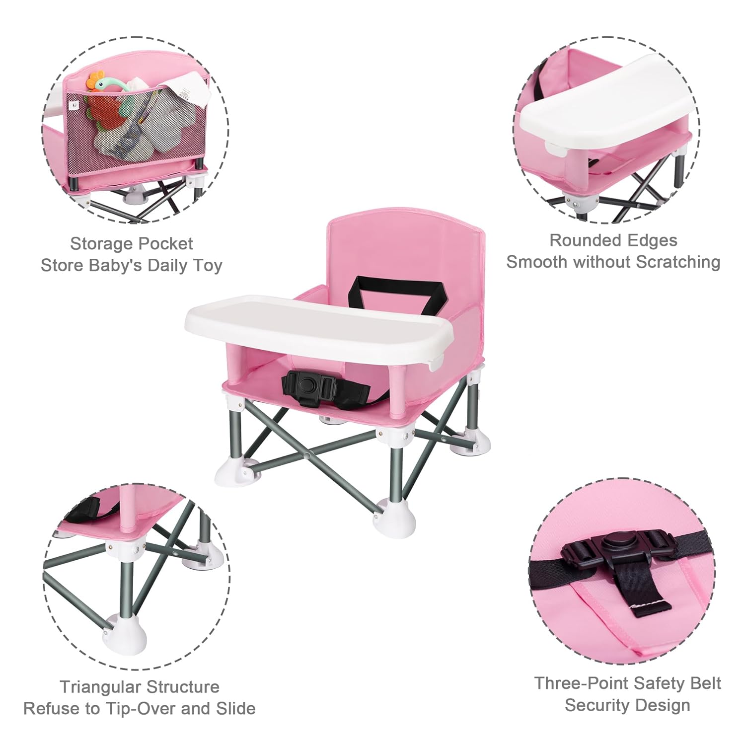 Portable Baby Seat Travel Comp - Kids Outdoor Lawn Chair 评论和价格