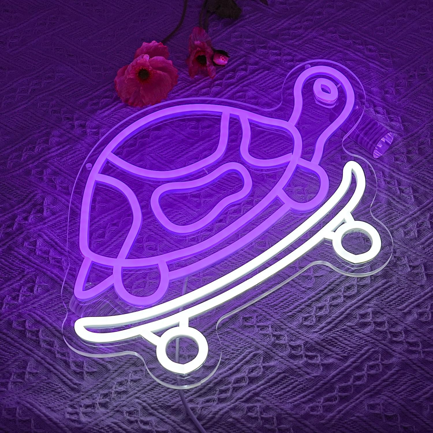 Turtle Neon Sign USB Powered L - Kids Outdoor Zoo 评论和价格