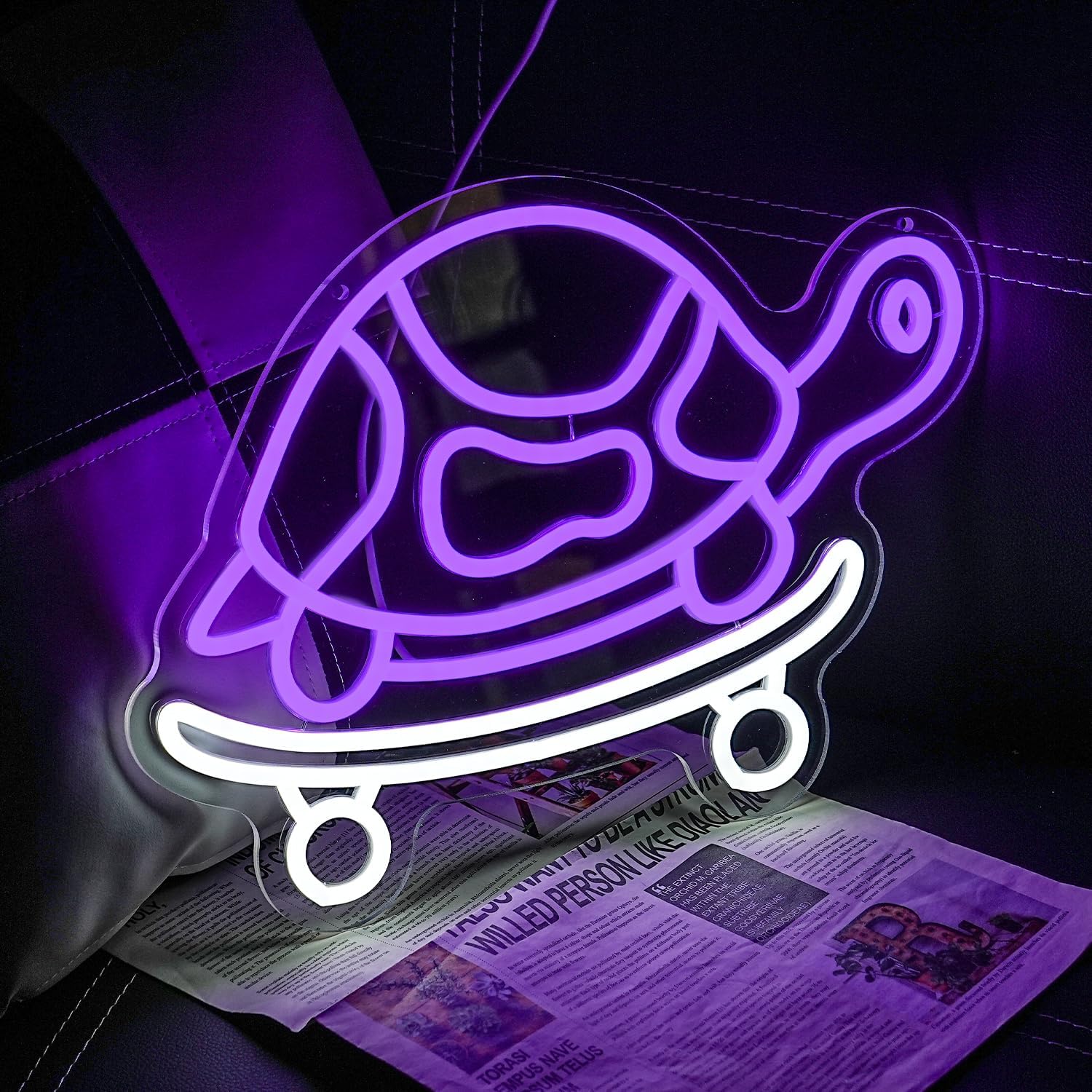Turtle Neon Sign USB Powered L - Kids Outdoor Zoo 评论和价格