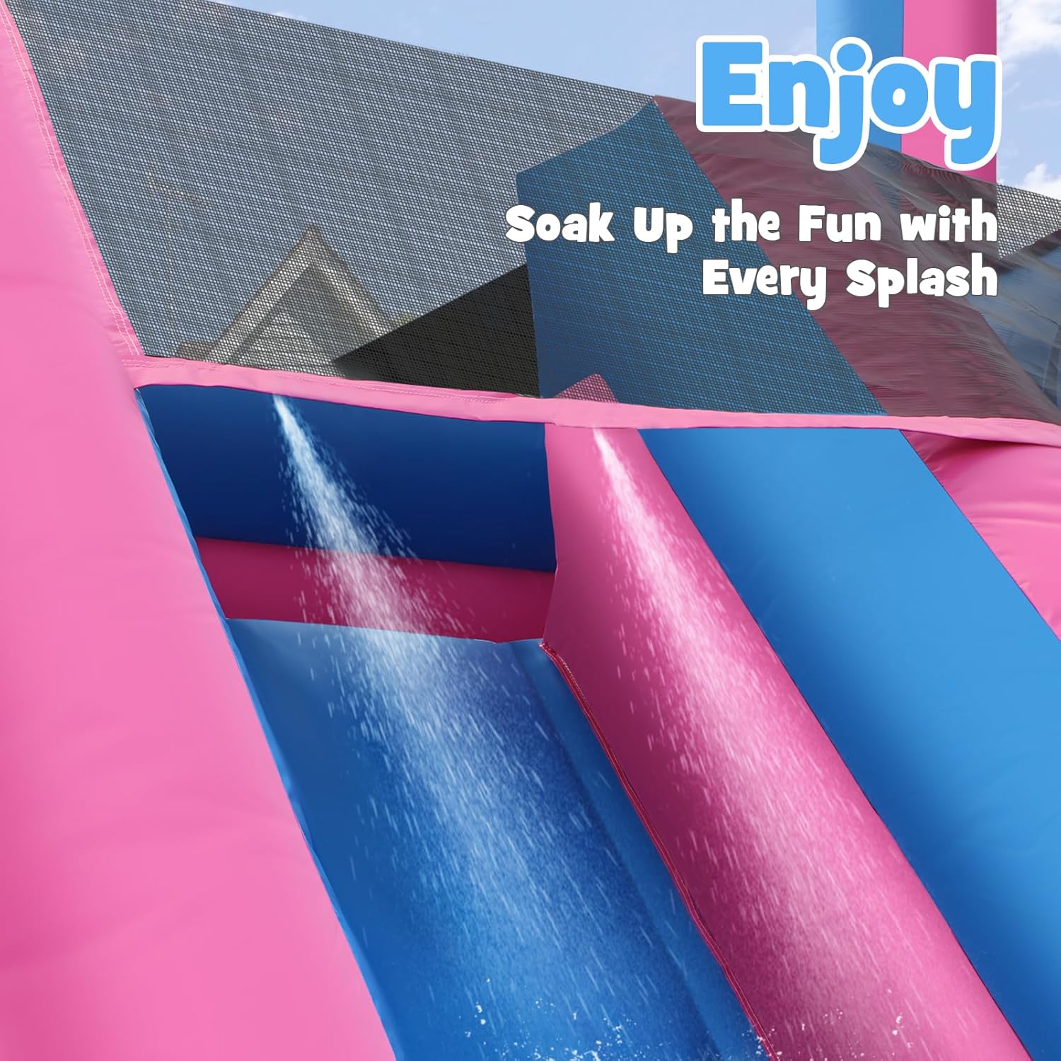 26.2 FT Heavy Duty Inflatable  - Kids Outdoor Water Park 评论和价格