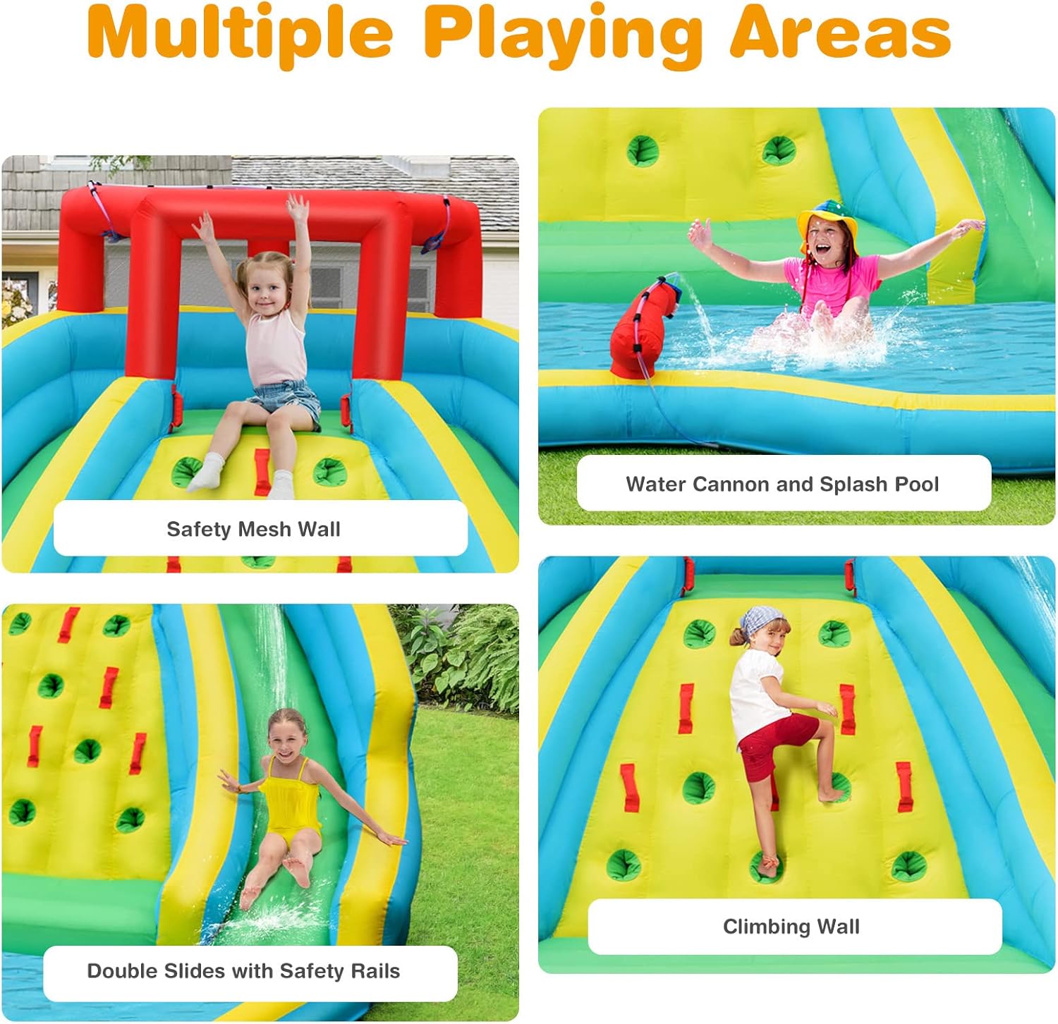 Giant Inflatable Water Slide f - Kids Outdoor Water Park 评论和价格