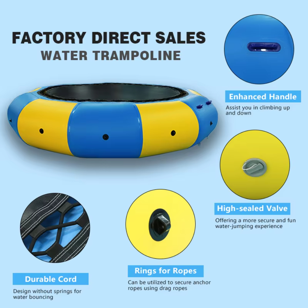Water Trampoline3/4/5m Thicken - Kids Outdoor Water Park 评论和价格