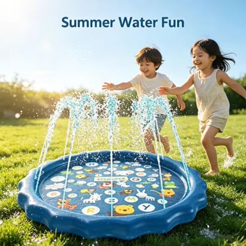 100/170cm Outdoor Kids Sprinkl - Slip Slide Water Mat 评论和价格