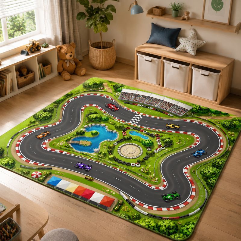 VIKAMA Kids Farm Zoo Play Rug  - Kids Outdoor Zoo 评论和价格