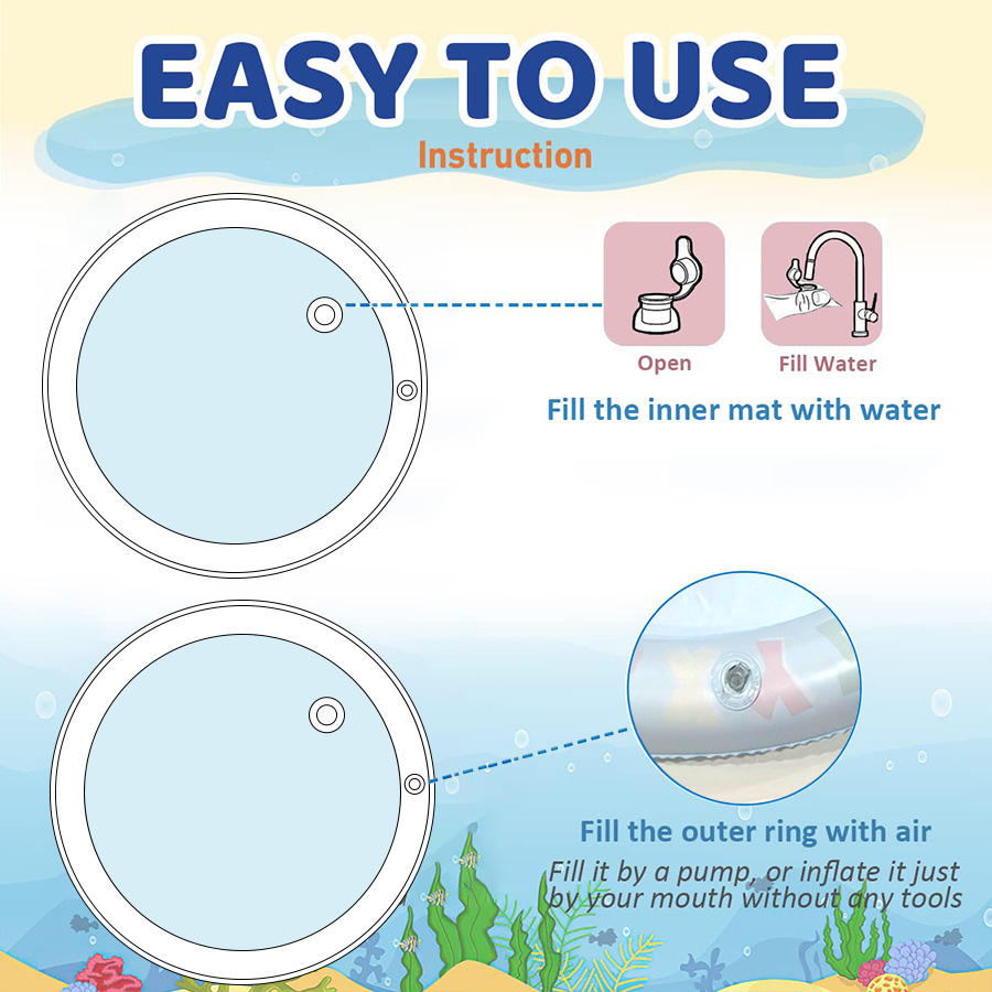 Water Sensory Play Mat Thicken - Slip Slide Water Mat 评论和价格