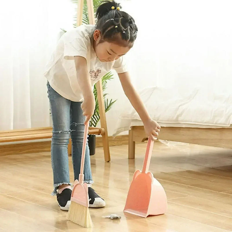 Mini Children Broom and Dustpa - Kids Outdoor Broom 评论和价格