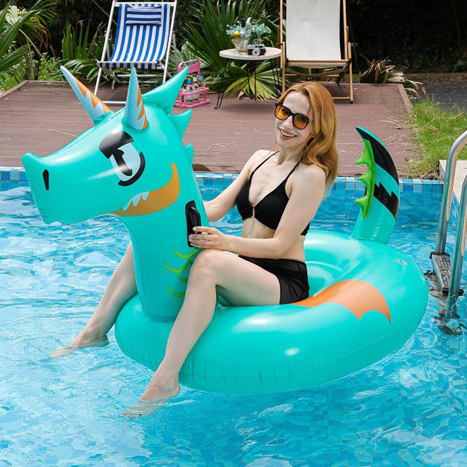 Pool Floats Adult Dragon Infla - Kids Outdoor Loungers 评论和价格