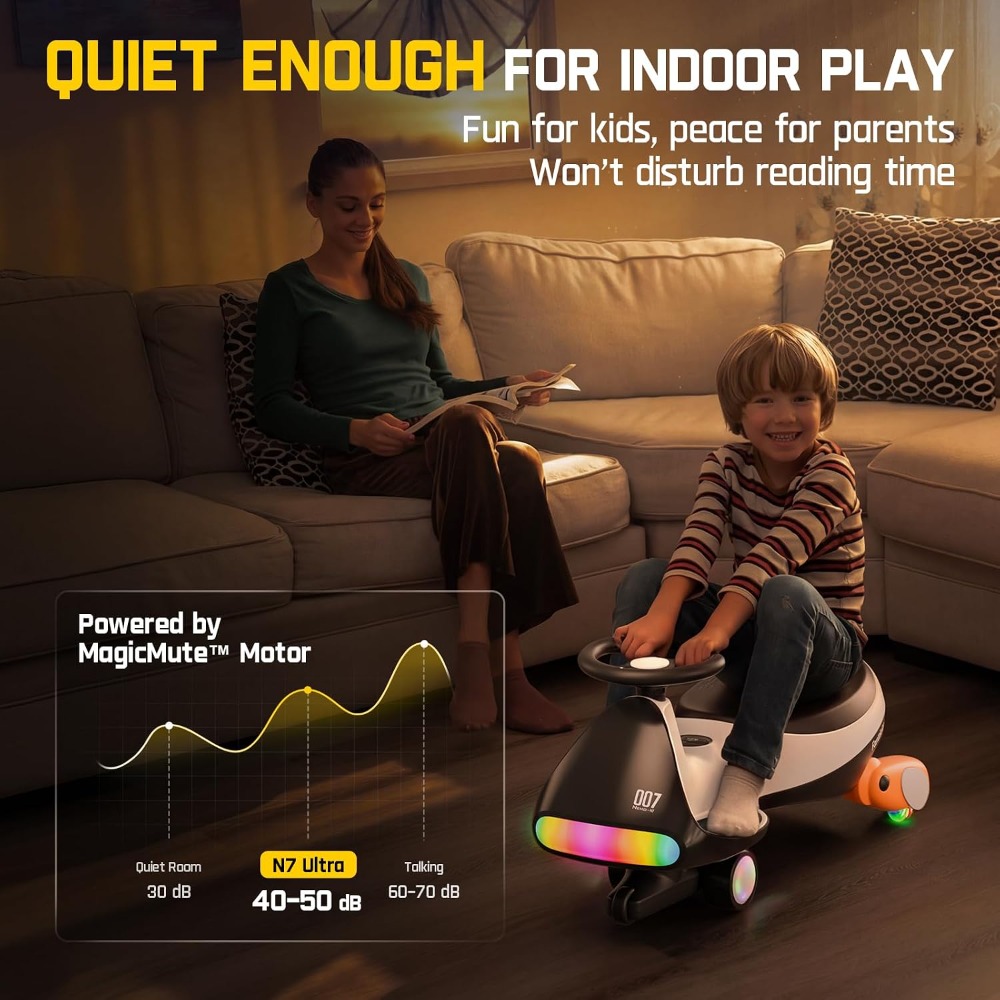 Ultra-Quiet Electric Wiggle Ca - Ride On Toy Car 评论和价格