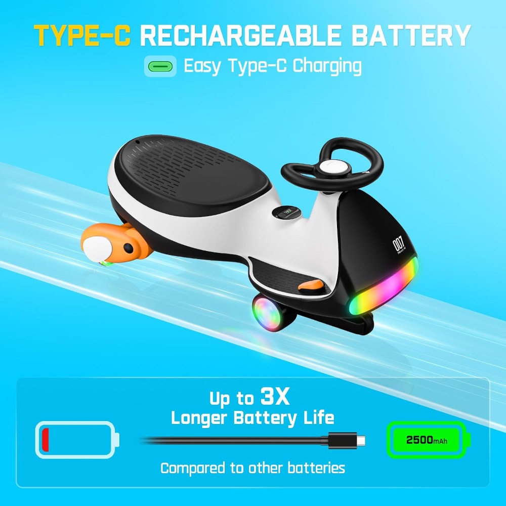 Ultra-Quiet Electric Wiggle Ca - Ride On Toy Car 评论和价格