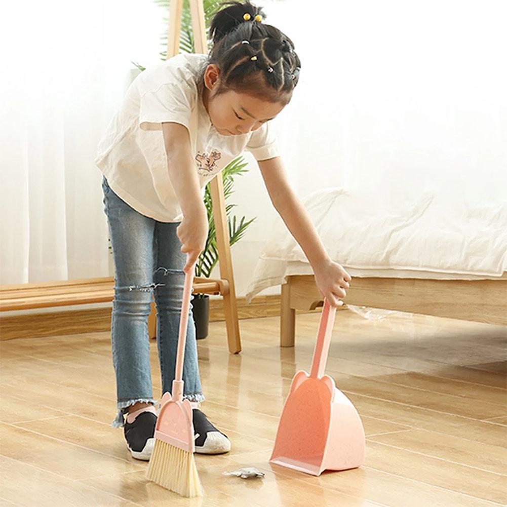 Mini Children Broom and Dustpa - Kids Outdoor Broom 评论和价格