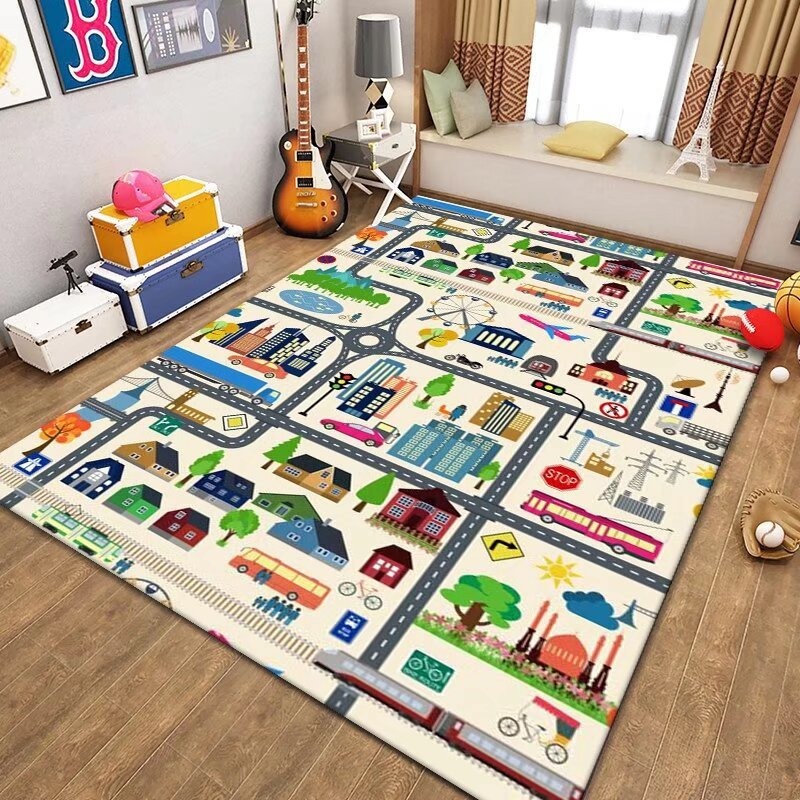 Kids Traffic Play Mat Road Map - Kids Outdoor Zoo 评论和价格