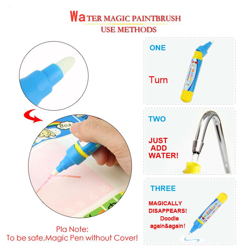 Pen Brush Painting Mat Toy Wat - Slip Slide Water Mat 评论和价格