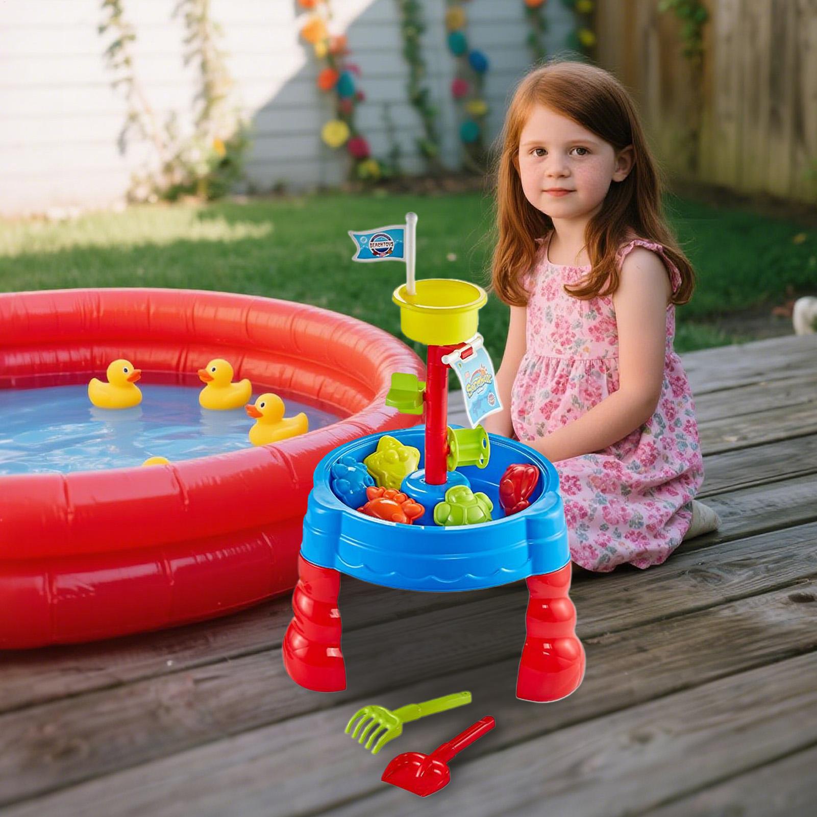 Sand and Water Table Water Pla - Kids Outdoor Water Play Table 评论和价格