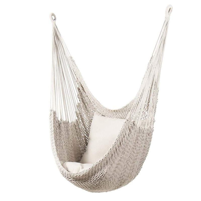 Nordic Style White Hammock Swi - Kids Outdoor Lawn Chair 评论和价格