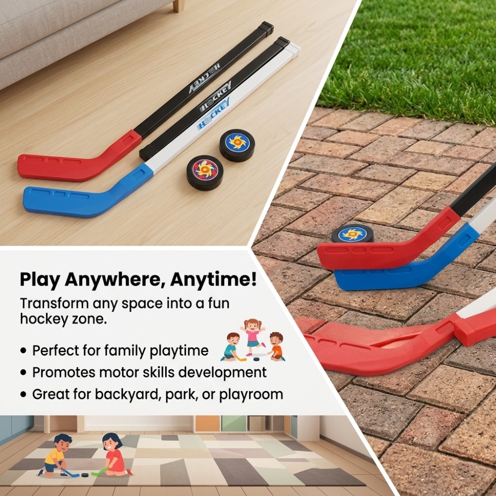 A Toy Hockey Pole Game For Kid - Kids Outdoor Hockey Sticks 评论和价格