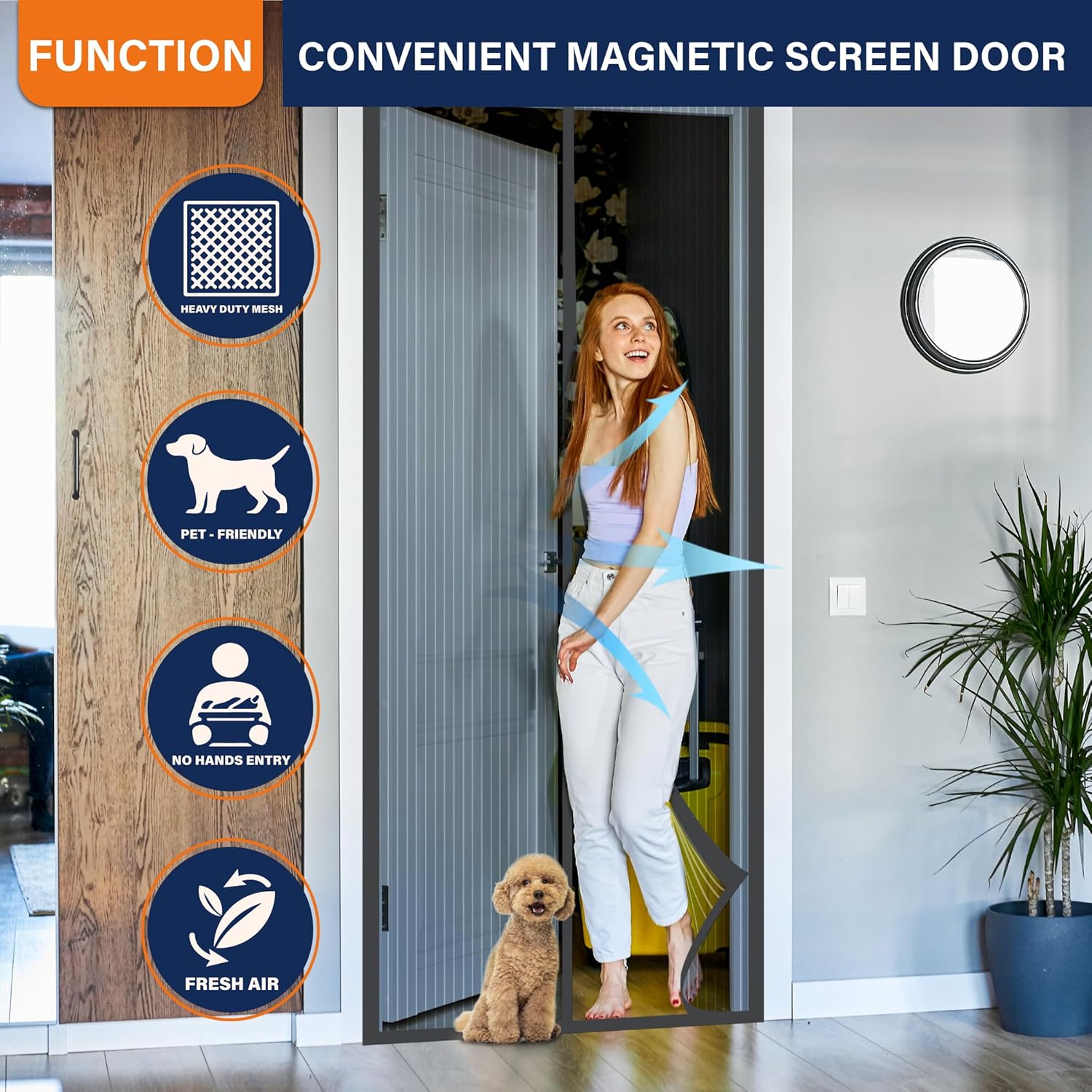 Magnetic Screen Door，Screen Do - Outdoor Kid Friendly 评论和价格