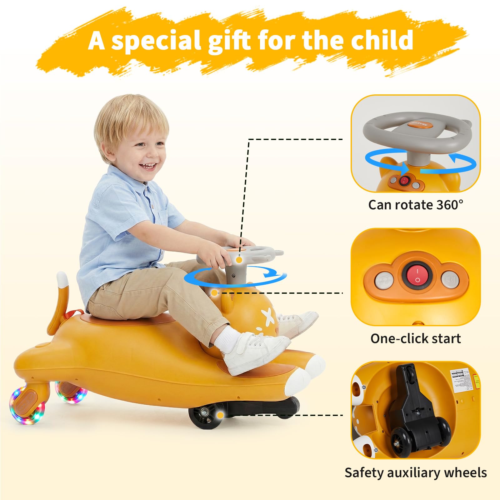 Kids Electric Wiggle Ride On C - Ride On Toy Car 评论和价格