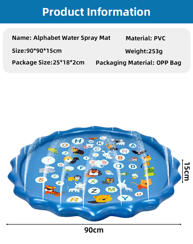 Alphabet Inflatable Water Spri - Slip Slide Water Mat 评论和价格