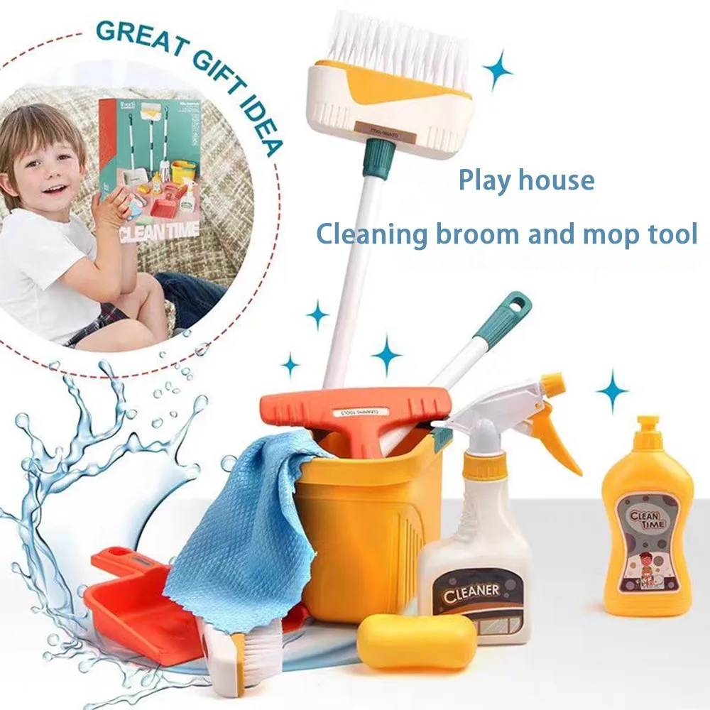 12pcs/set Kids Cleaning Set Ho - Kids Outdoor Broom 评论和价格
