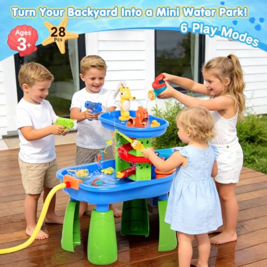 Outdoor water table for kids 3 - Kids Outdoor Water Play Table 评论和价格