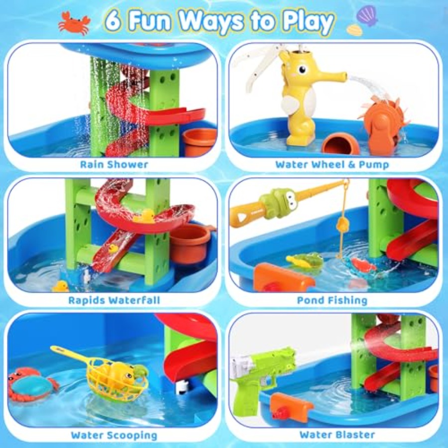 Outdoor water table for kids 3 - Kids Outdoor Water Play Table 评论和价格