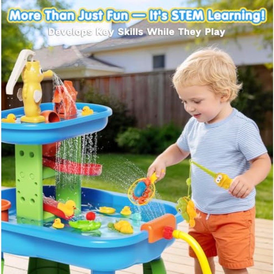 Outdoor water table for kids 3 - Kids Outdoor Water Play Table 评论和价格
