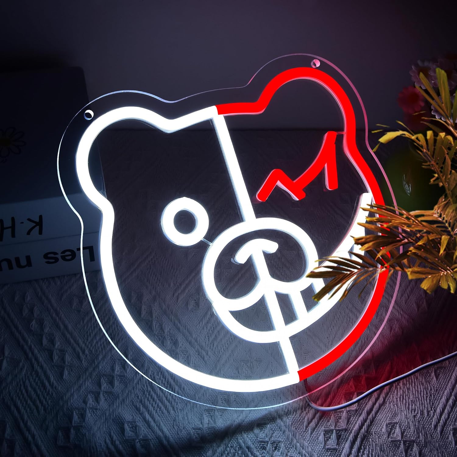 Bear Neon Sign Kids Room Decor - Kids Outdoor Zoo 评论和价格