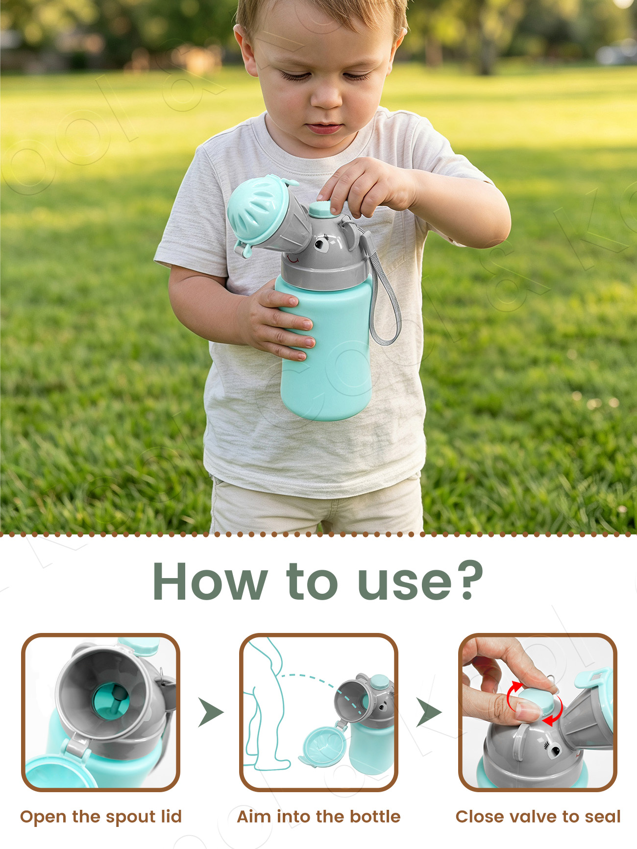 Portable Kids Travel Pee Bottl - Kids Outdoor Urinal 评论和价格