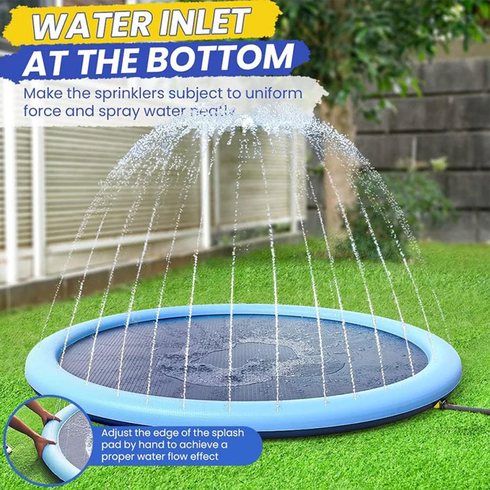 Kids Sprinkler Play Mat with S - Slip Slide Water Mat 评论和价格