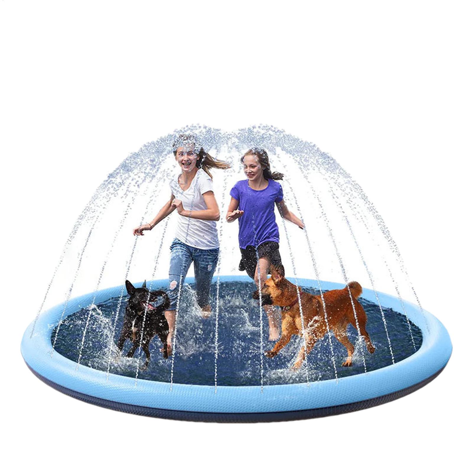 Kids Sprinkler Play Mat with S - Slip Slide Water Mat 评论和价格
