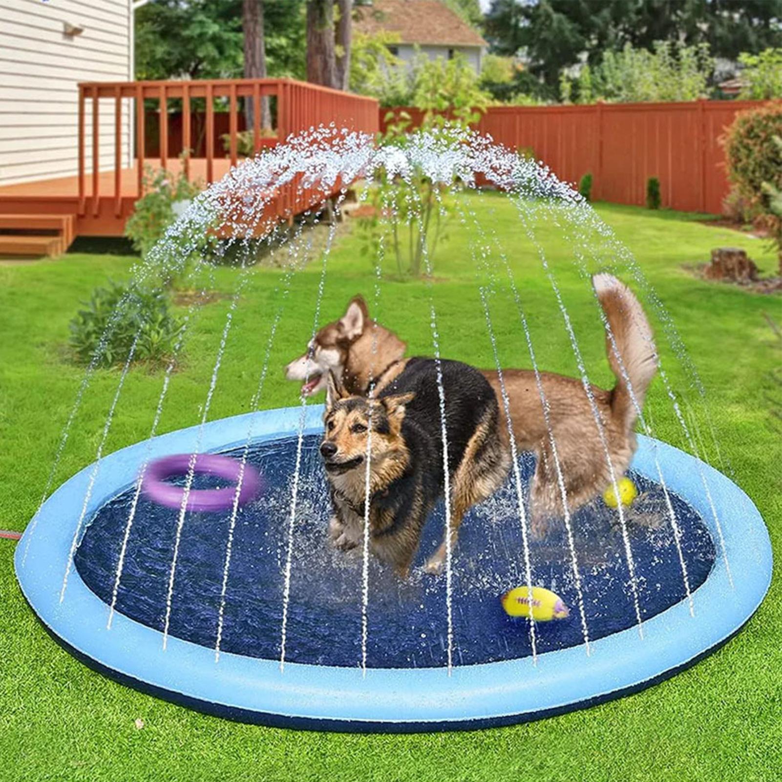 Kids Sprinkler Play Mat with S - Slip Slide Water Mat 评论和价格