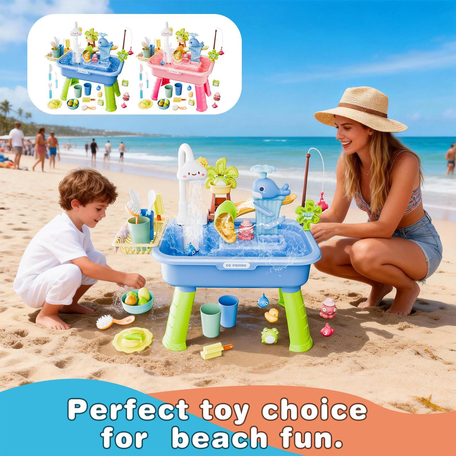 Children's Outdoor Beach Toy T - Kids Outdoor Water Play Table 评论和价格